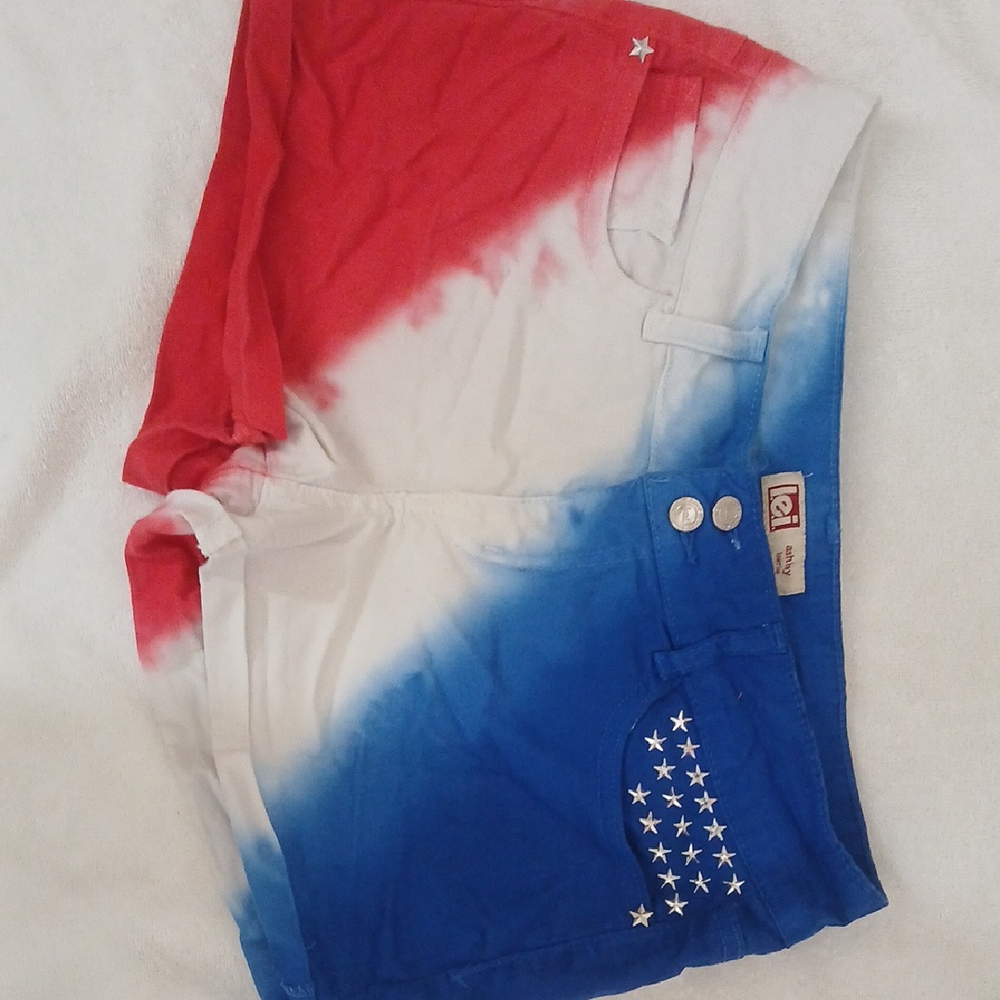 LEI Shorts-red White And Blue Worn Once For The 4th